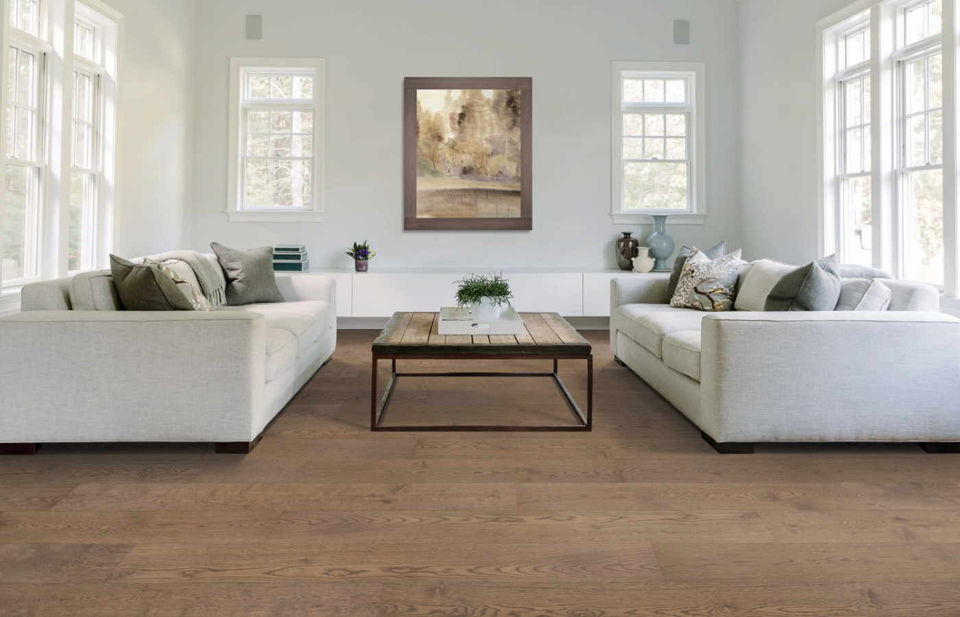 flooring installation in commercial space